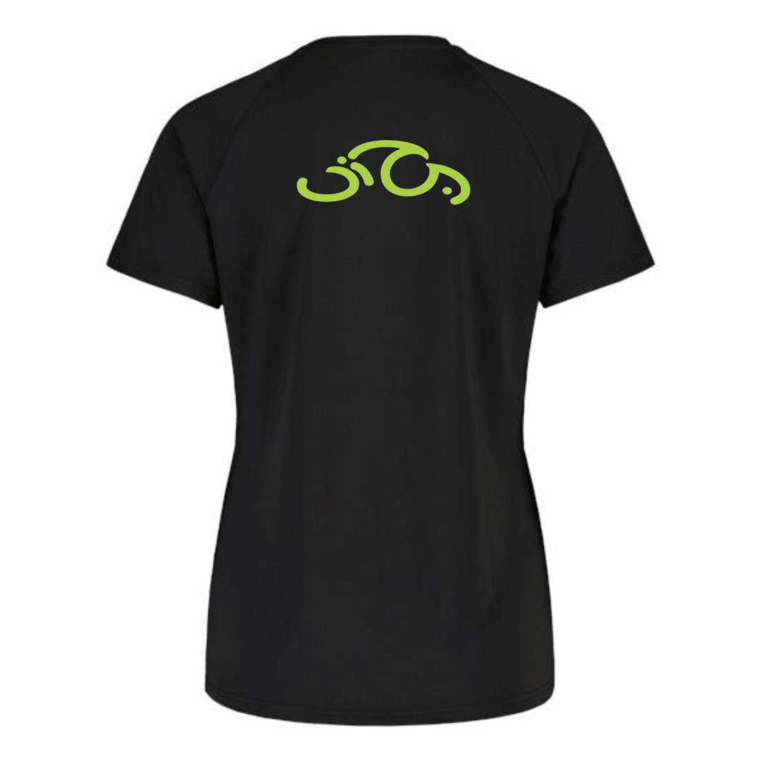 Naisten tekninen T - paita, musta - Uinti TampereUinti Tampere