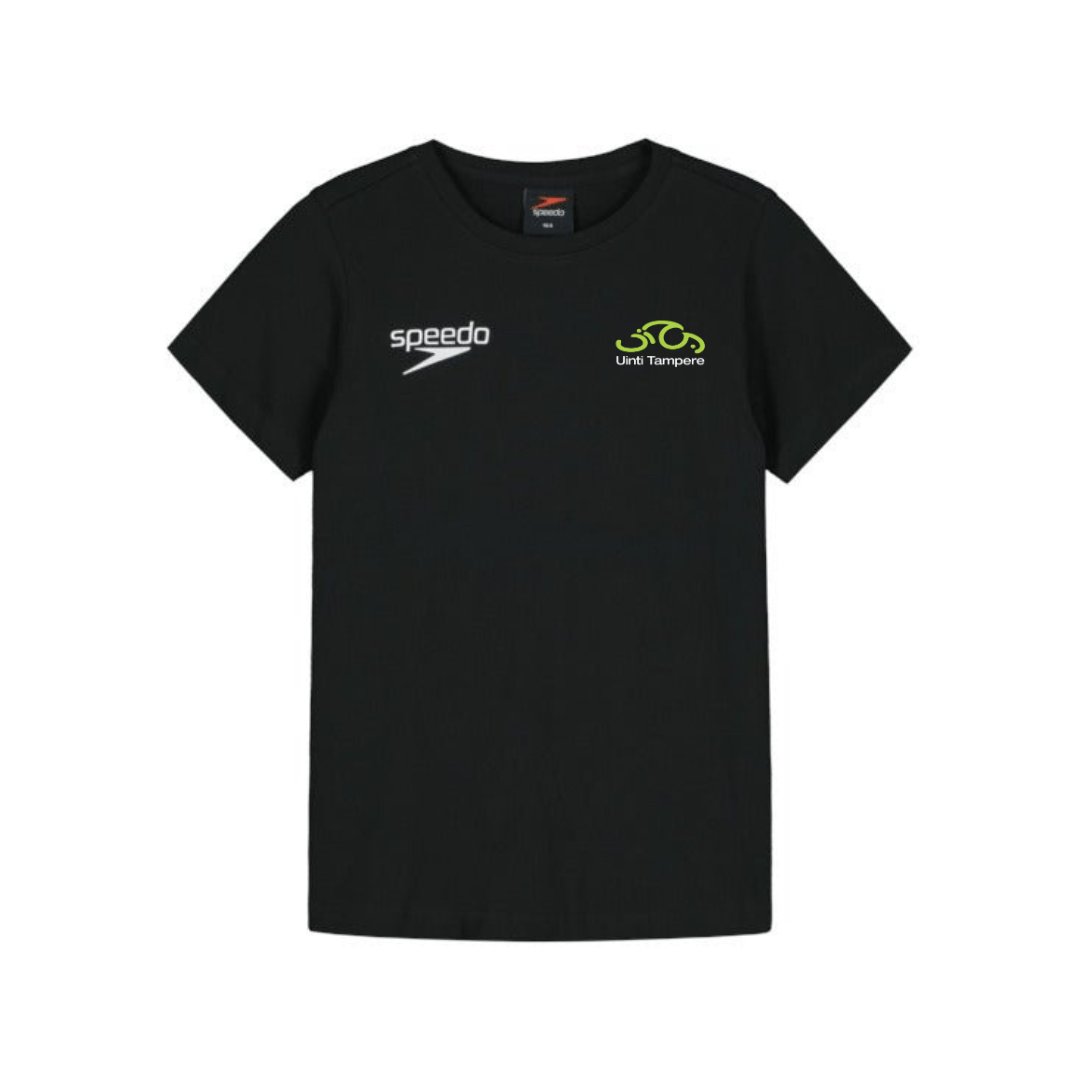 Nuorten puuvillainen T - paita, musta - Uinti TampereUinti Tampere