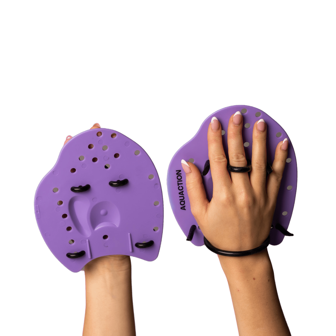 Uimarin varustepaketti – uimalauta, uintipullari ja M - koon käsilättärit - Uimaharjoitteluvälineet > VarustepaketitAquaction