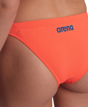 Team Swim Bottom Solid bikinitrosa för kvinnor, korall