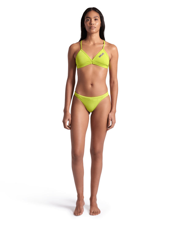 Team Swim Bottom Solid bikinitrosa för kvinnor, neongul