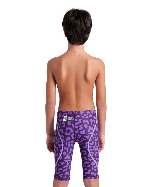 St Next Le Jammer Jr Boys Racing Suit, Leopard Skin Violet