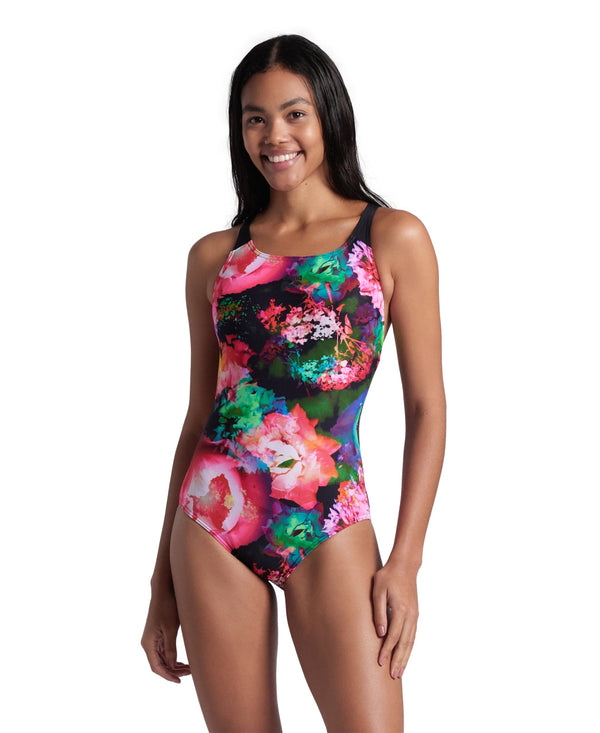 Roseland Swimsuit Swim Pro Back dambaddräkt, färgglad