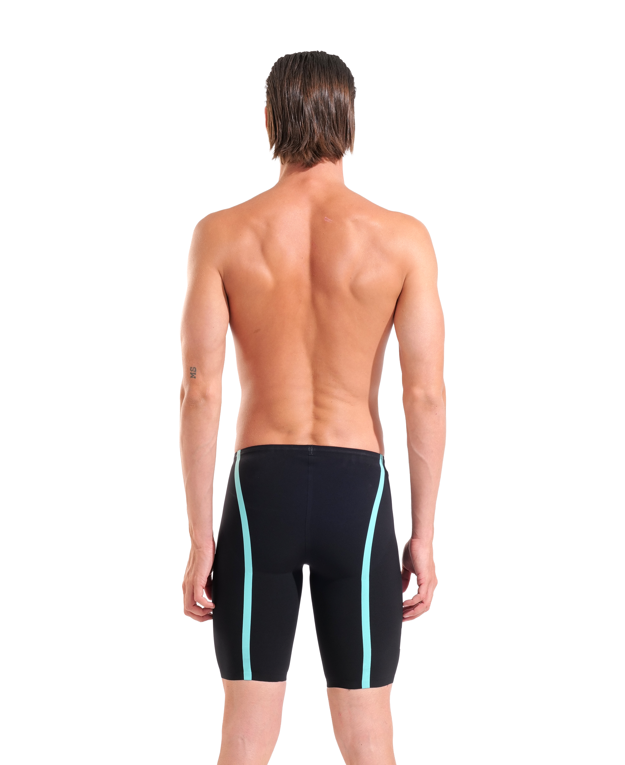 Powerskin Air3 Jammer Men's Racing Suit, Black-Turquoise