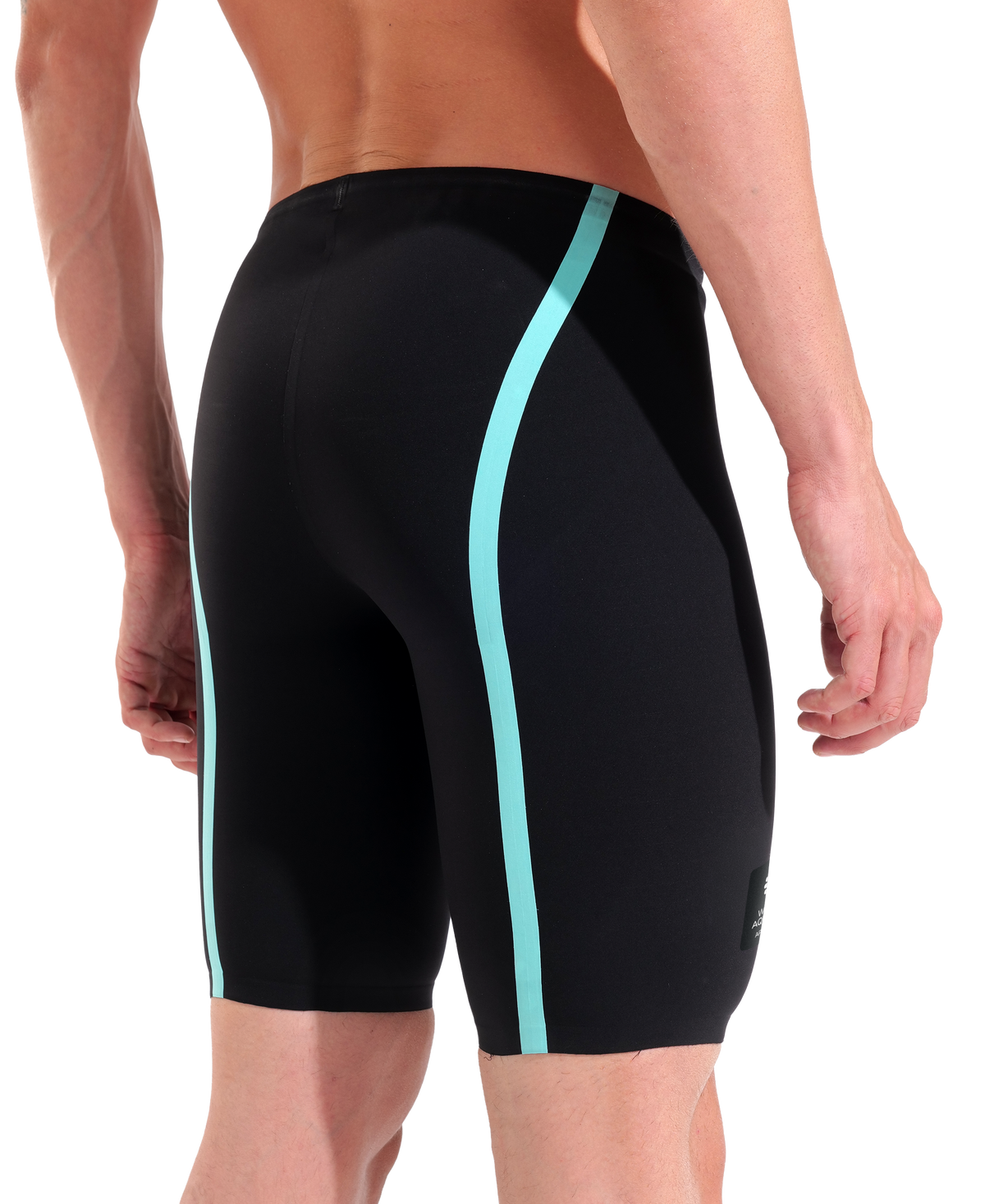 Powerskin Air3 Jammer Men's Racing Suit, Black-Turquoise
