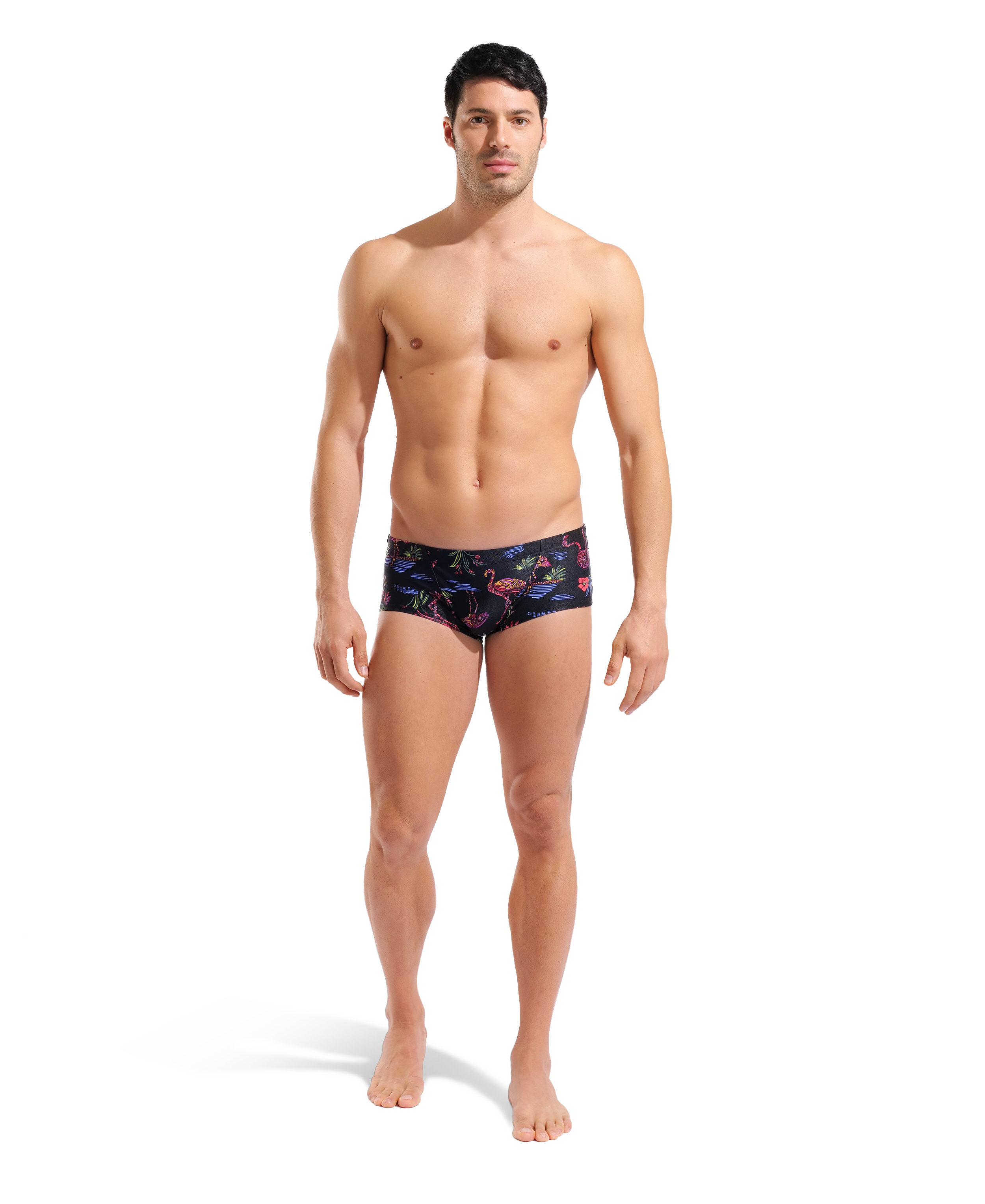 Arena Flamingo Swim Low Waist Short miesten uimahousut, musta