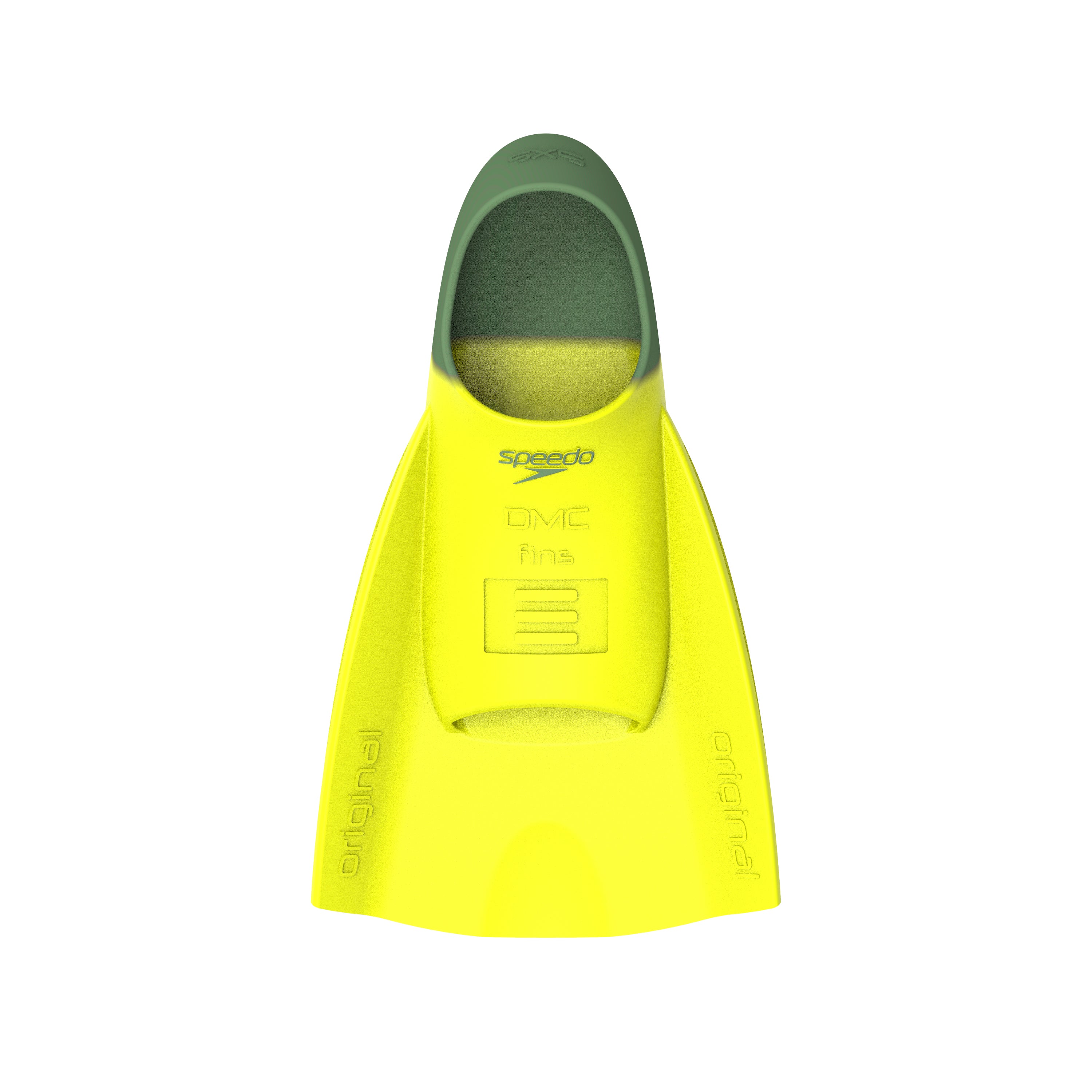 Speedo DMC Original Fin fins, yellow-olive