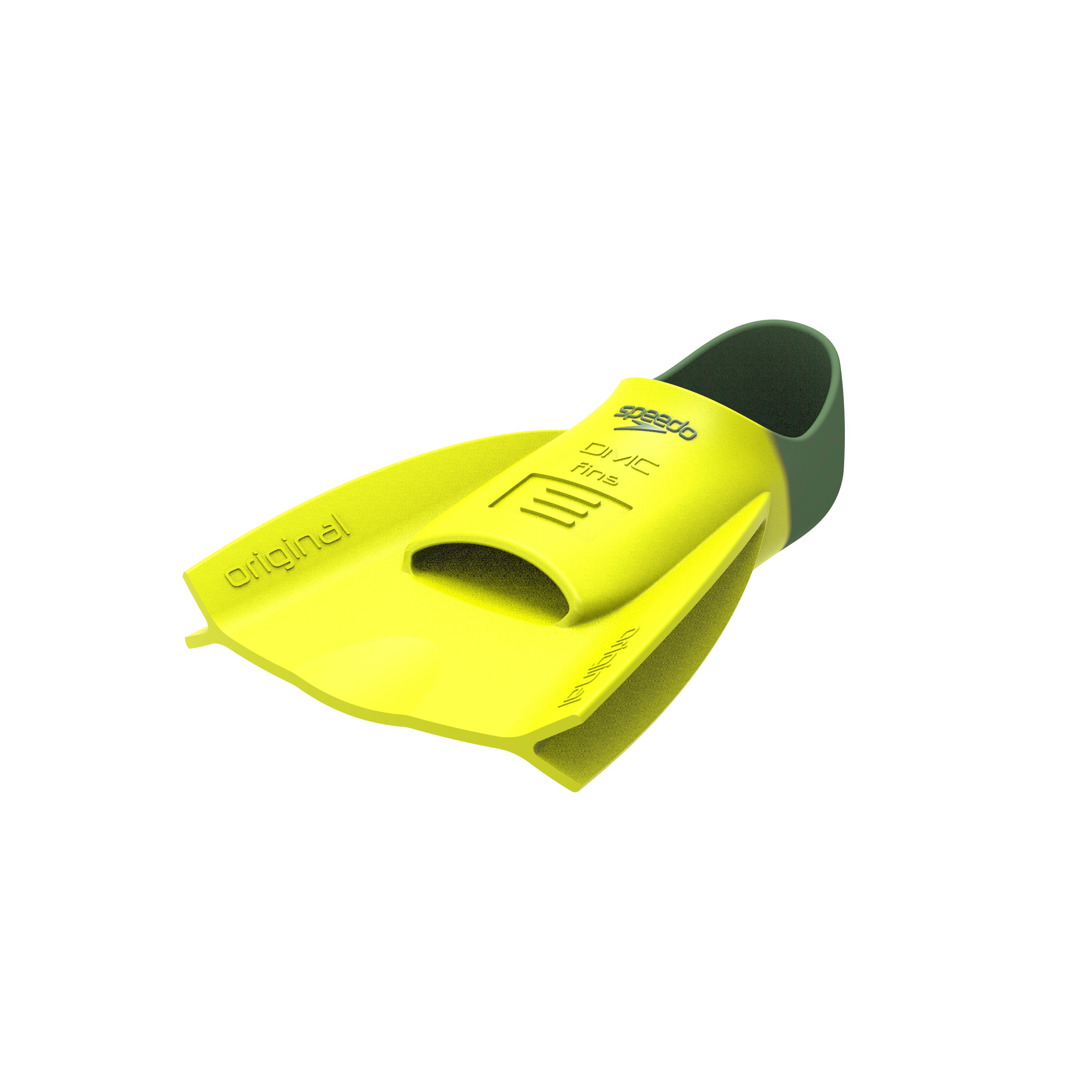 Speedo DMC Original Fin fins, yellow-olive