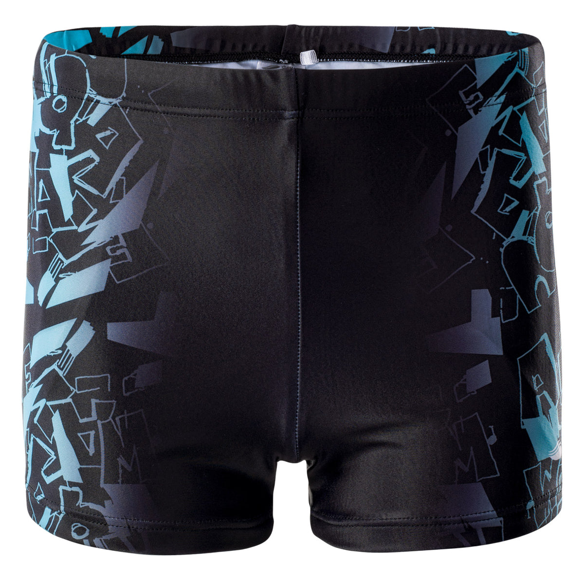 Atos lasten boxer-uimahousut, musta-sininen logokuvio