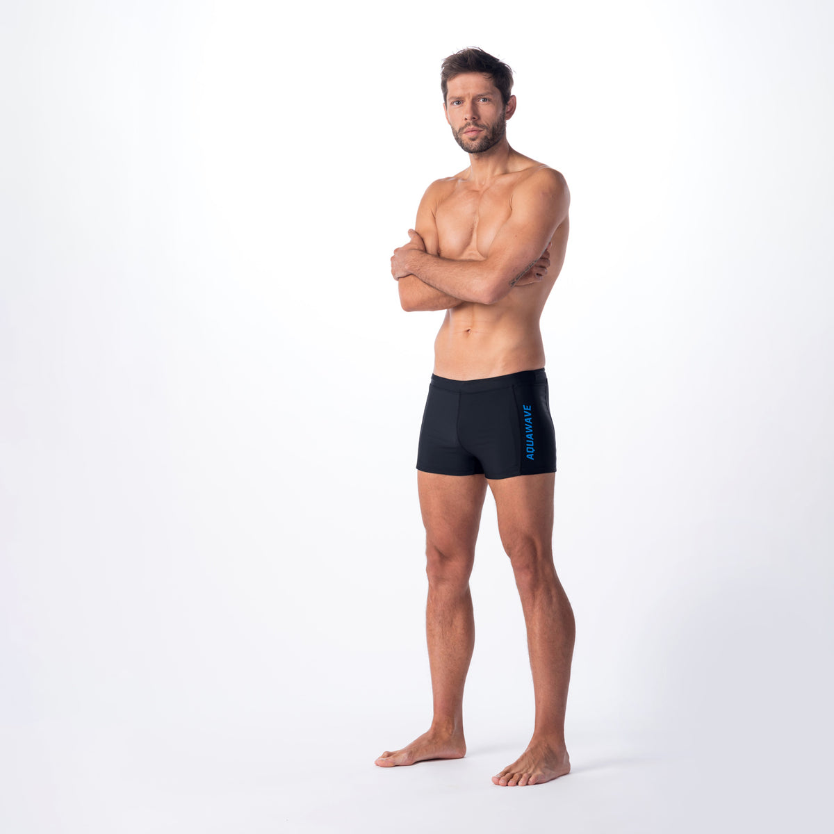 Flavio miesten boxer-uimahousut, musta-sininen