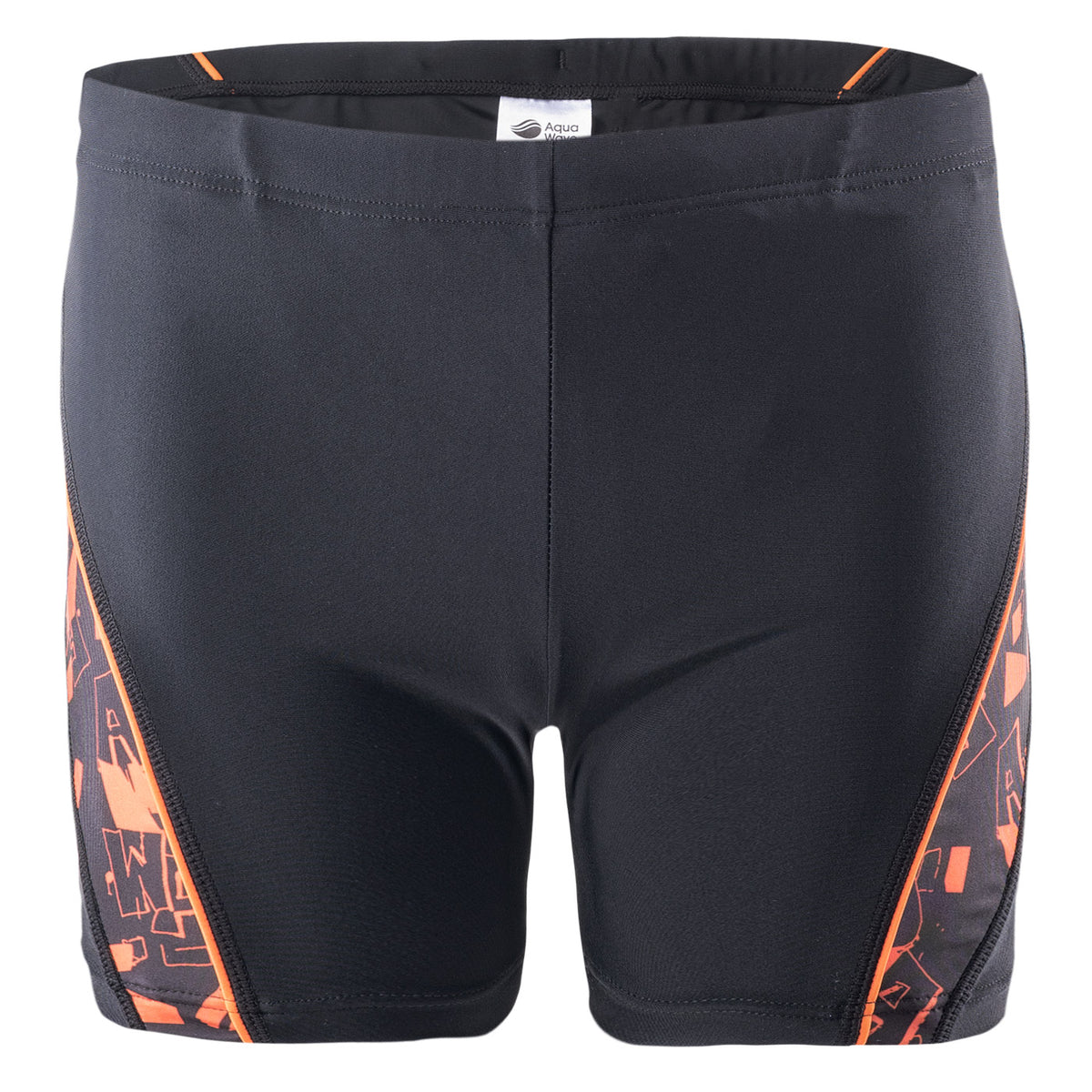 Fiero lasten boxer-uimahousut, musta logokuvio