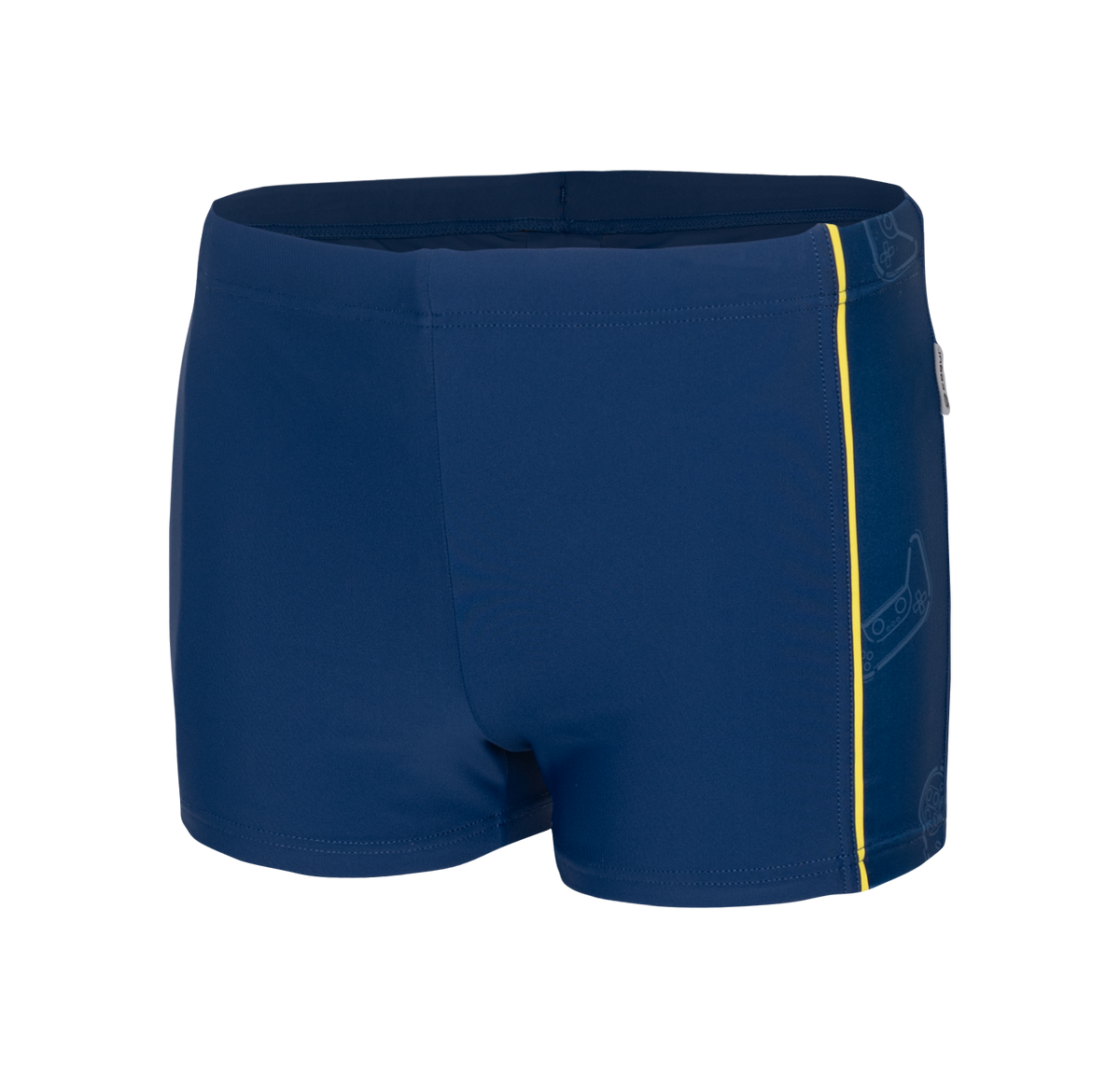 Emira poikien boxer-uimahousut, tummansininen-lime