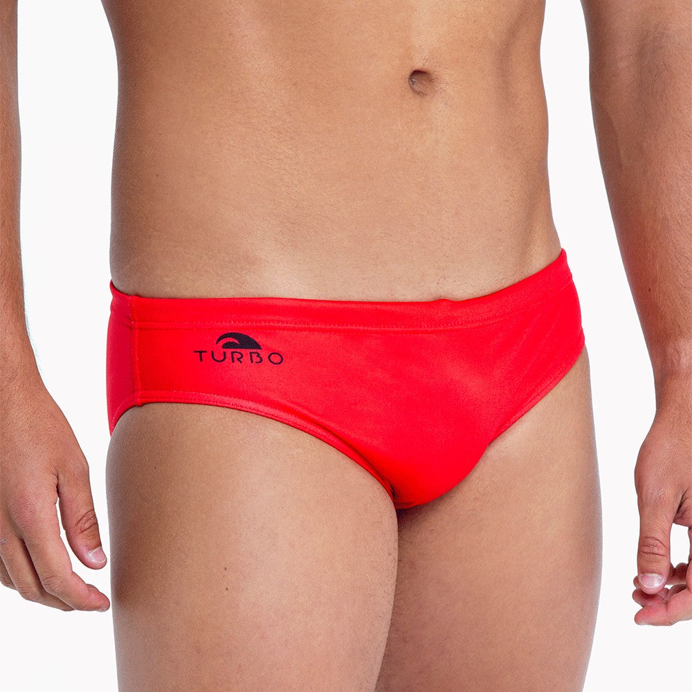 Waterpolo Classic Men's Water Polo Swim Trunks, Red