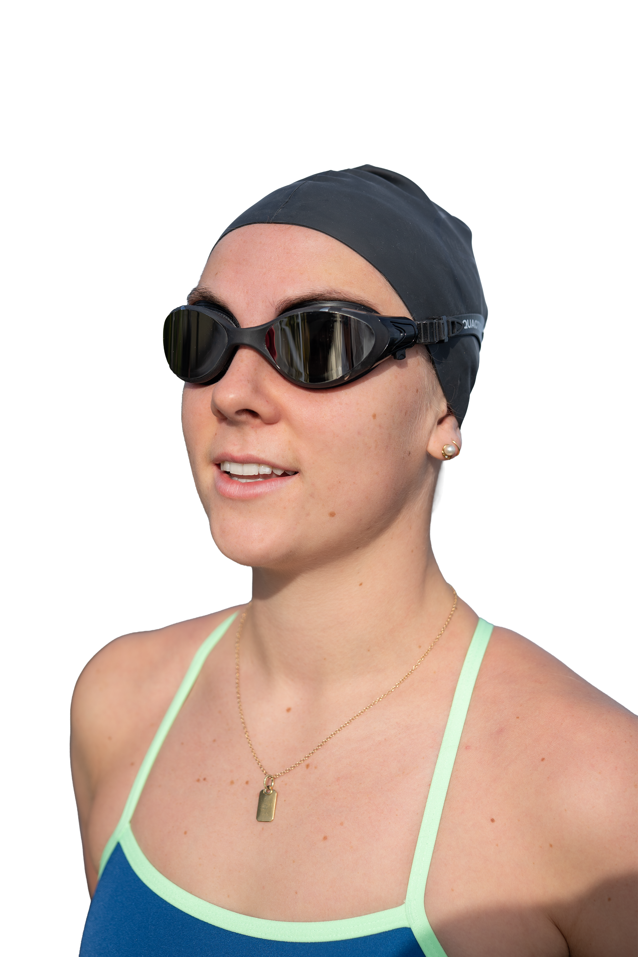 AquaCore Mirror swimming goggles, black-silver
