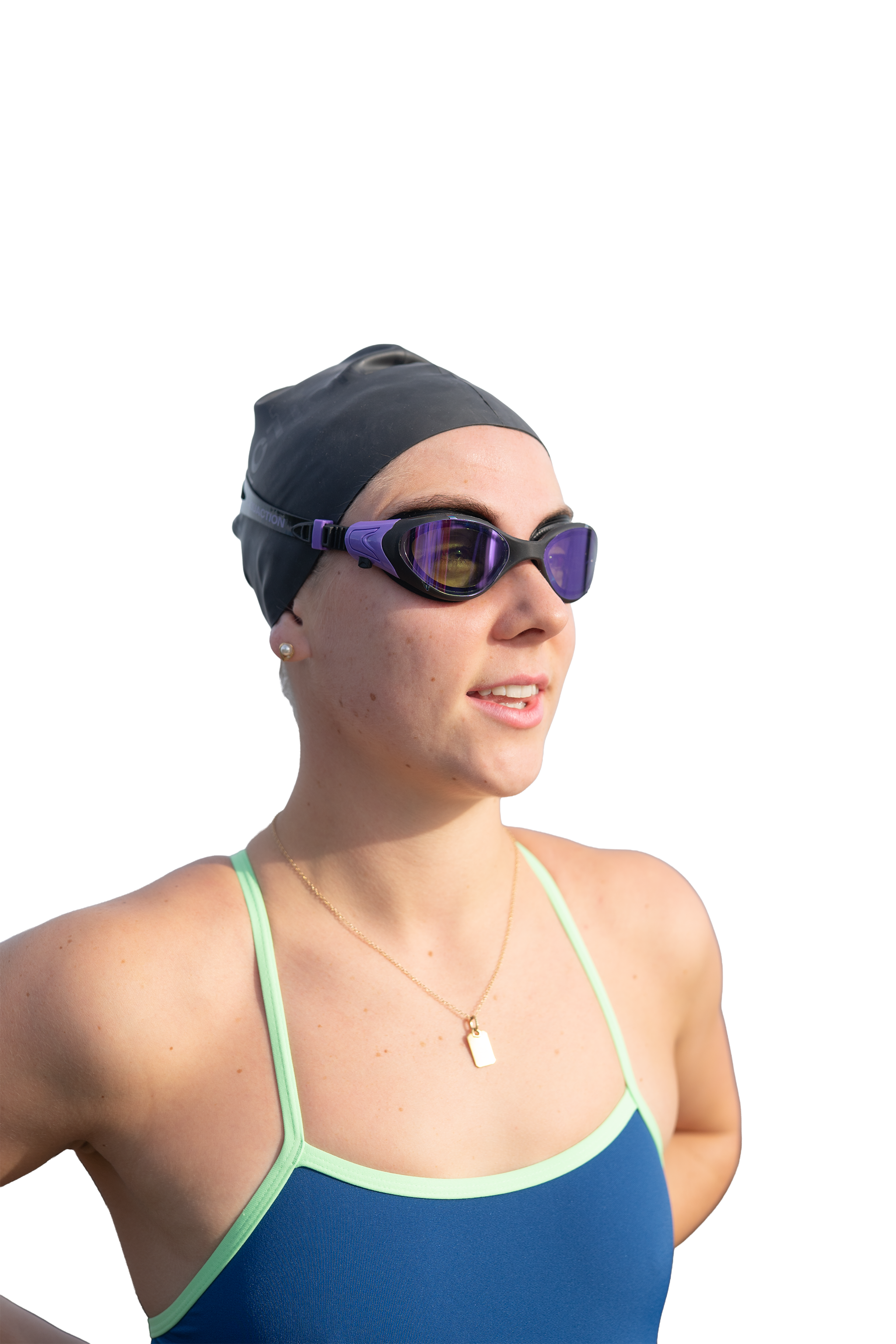 AquaCore Mirror swimming goggles, black-purple