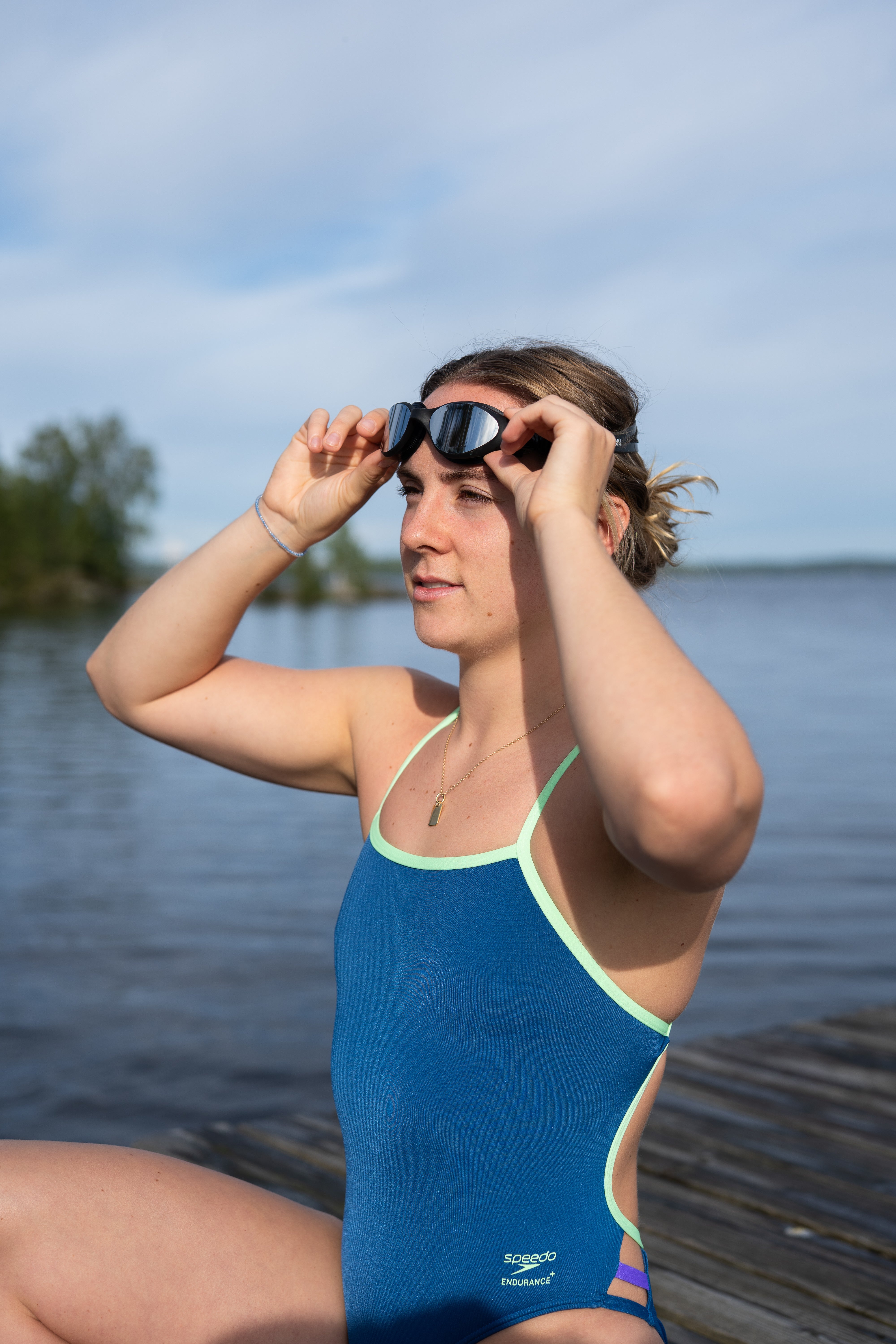 AquaCore Mirror simglasögon, svart-silver