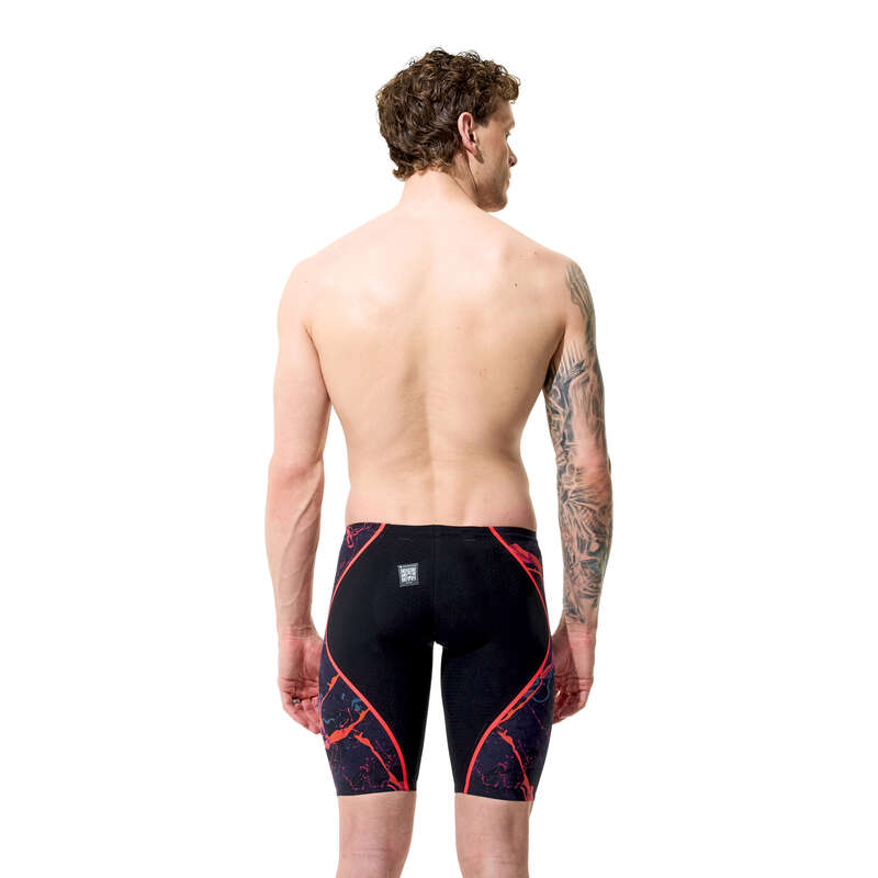 Fastskin LZR Pure Intent 2.0 Printed Jammer miesten kilpapuku, musta-oranssi