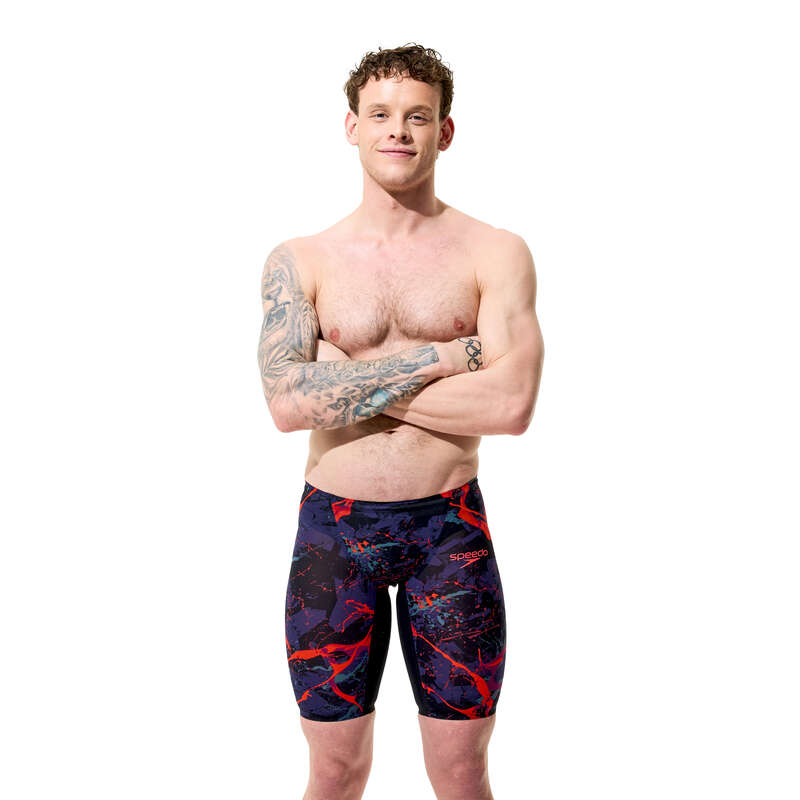 Fastskin LZR Pure Valor 2.0 Printed Jammer miesten kilpapuku, musta-punainen
