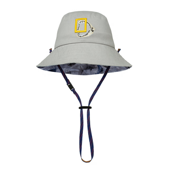 Buff lasten Bucket Hat UPF 50  Light Grey