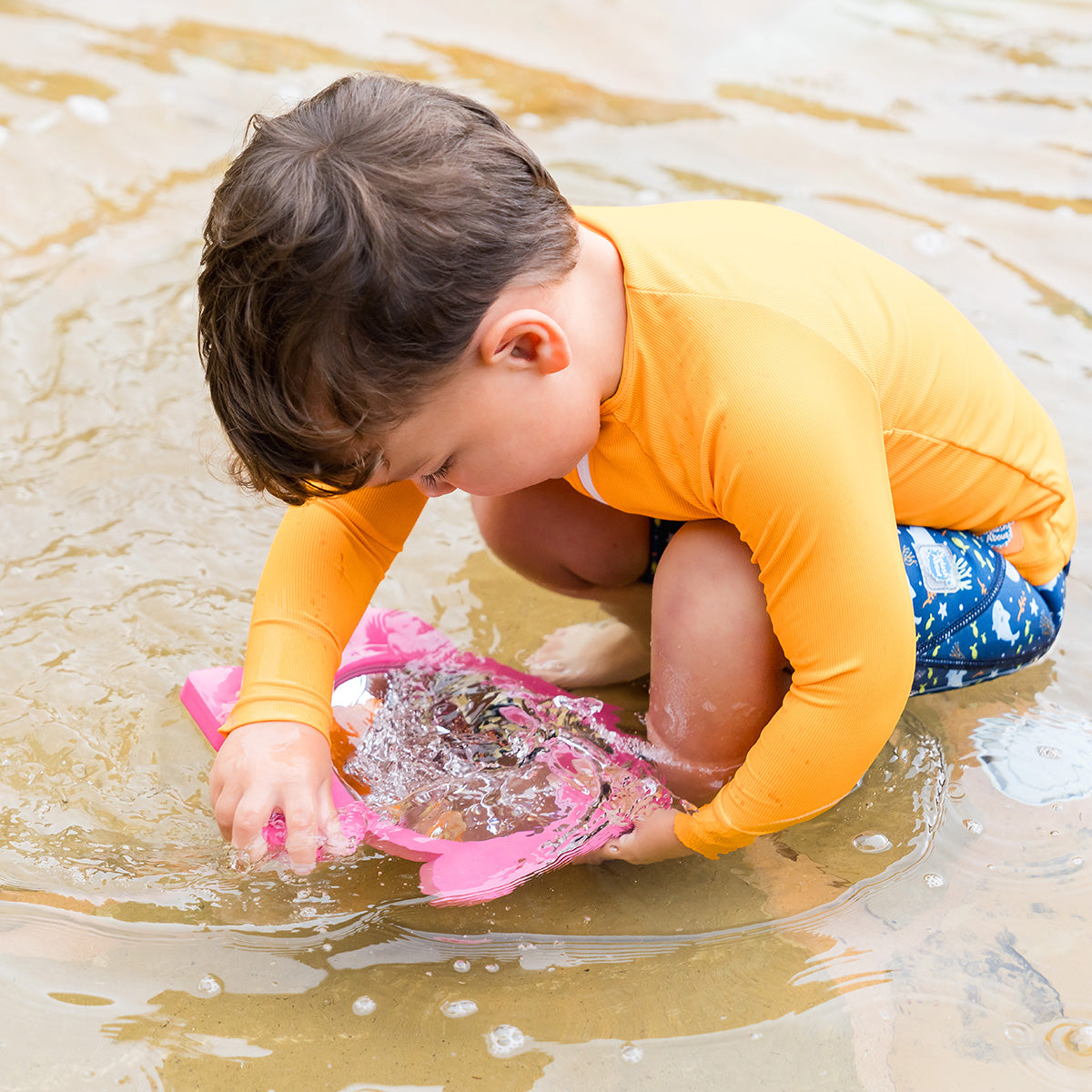Bath & Pool Mirror kelluva peili, Pink & White Fish