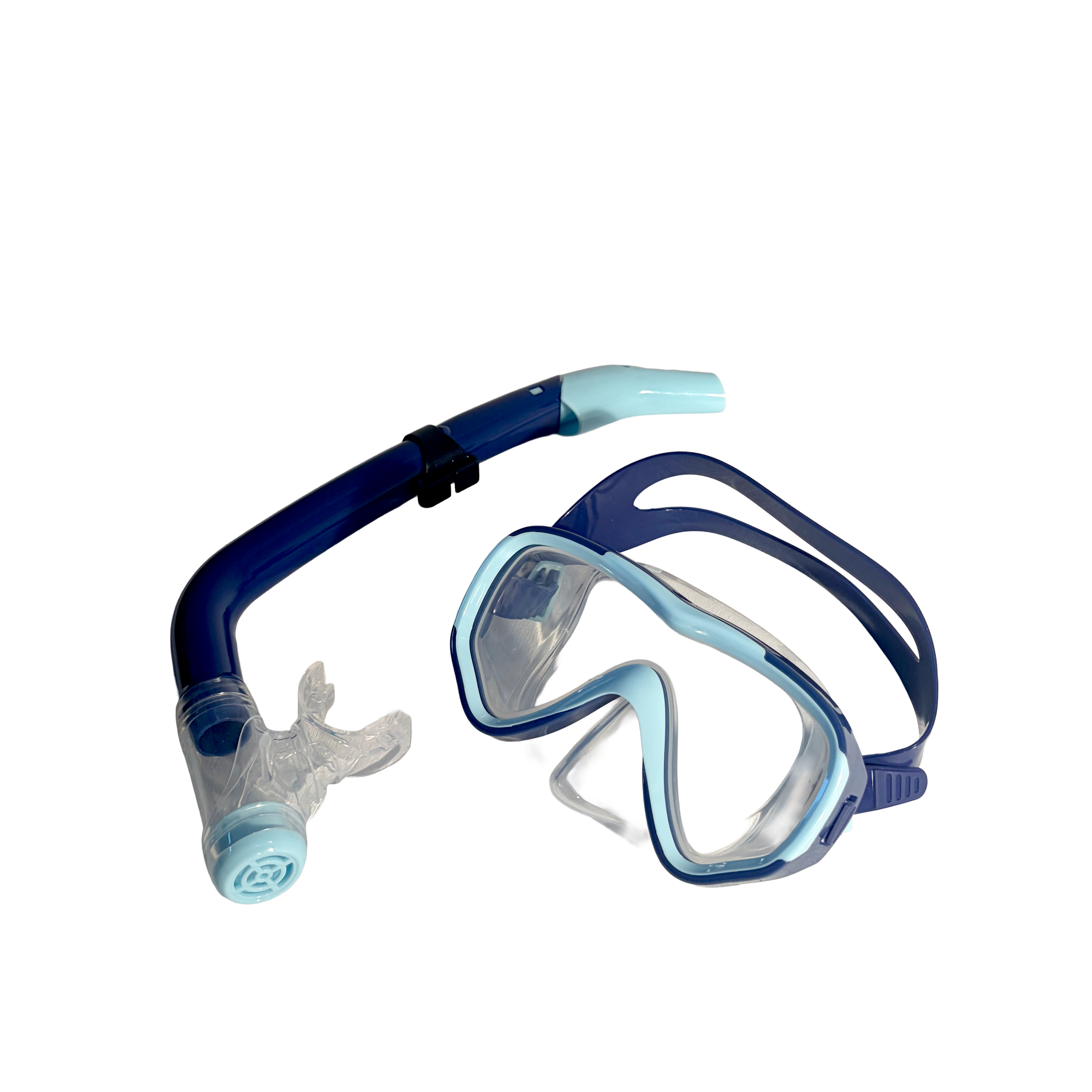 Aquadive Jr snorklingsset för barn, blå-mint
