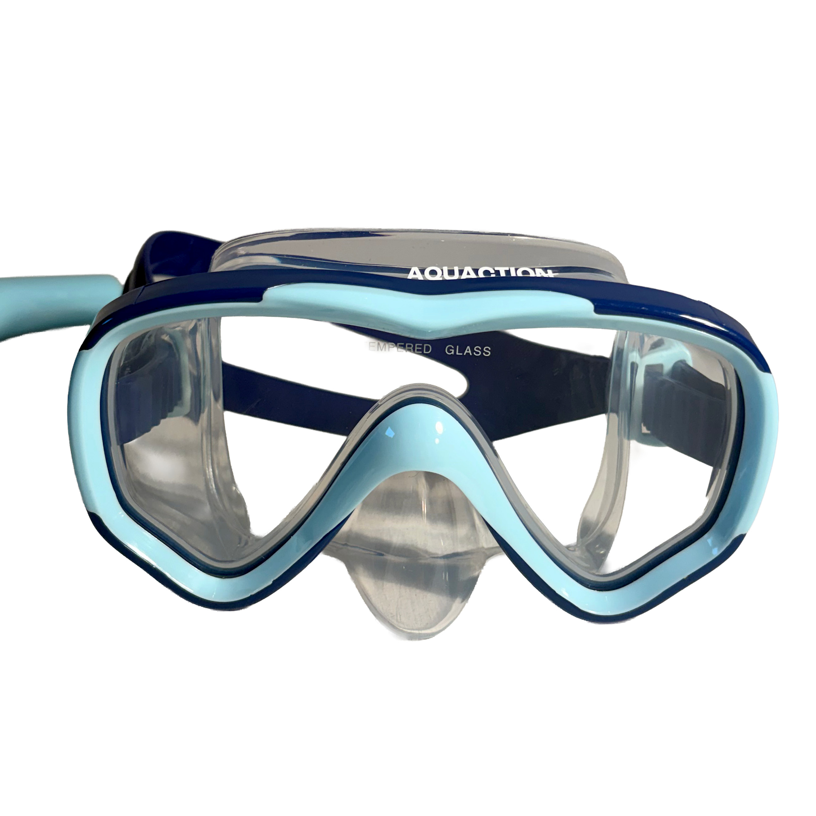 Aquadive Jr snorklingsset för barn, blå-mint