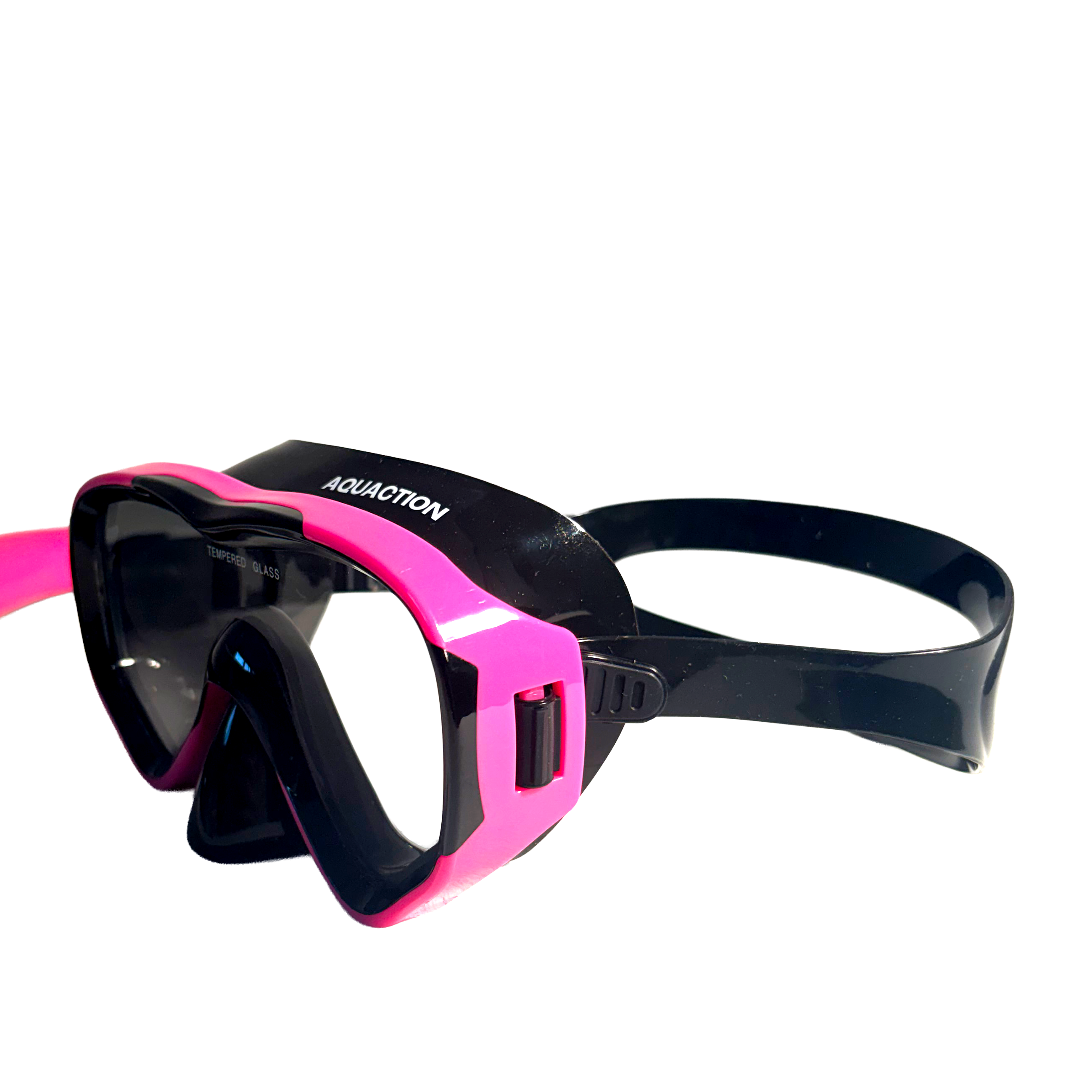 Aquadive Jr snorklingset för barn, svart-rosa