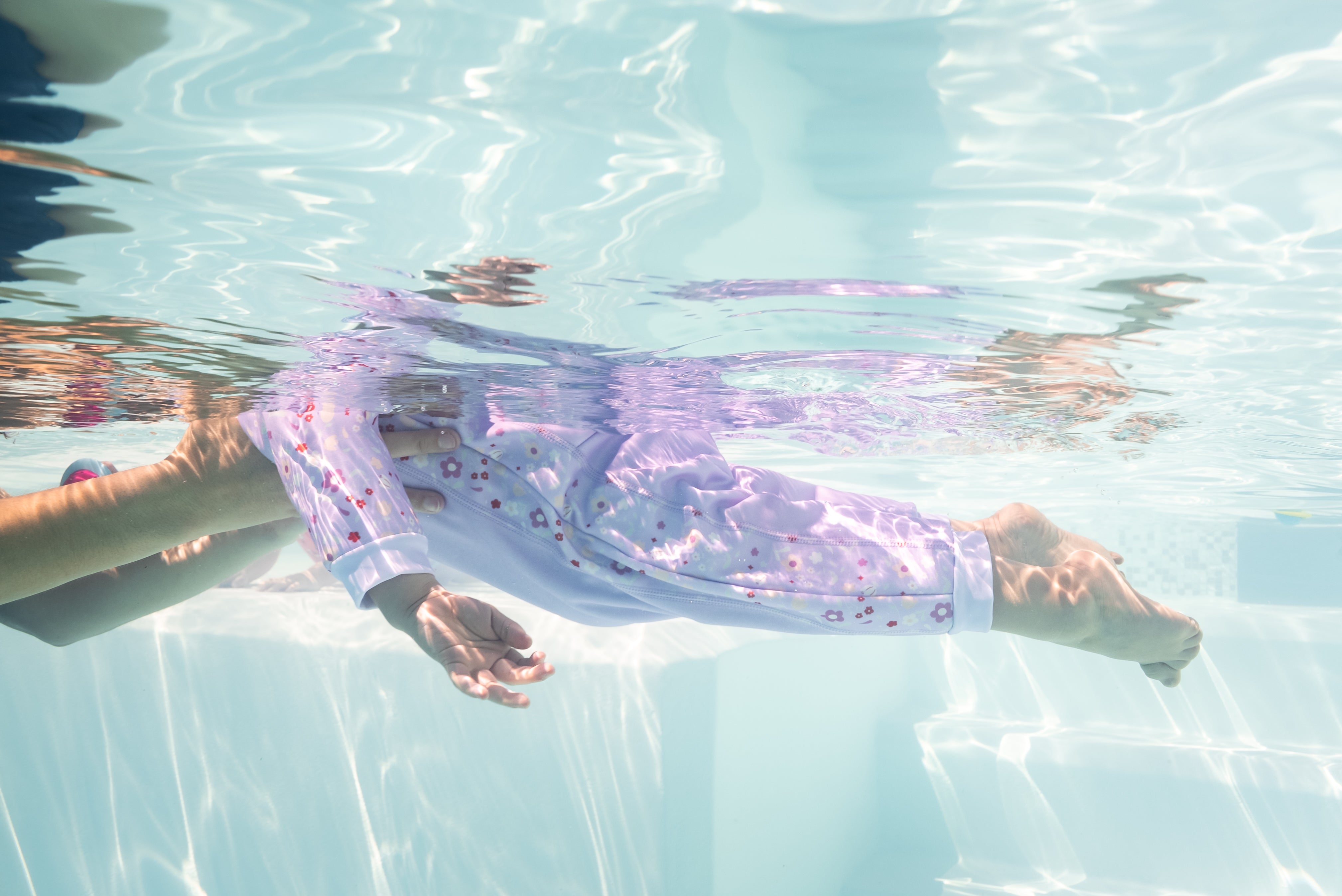 Warm in One lasten lämpöuimapuku, Lilac Spring