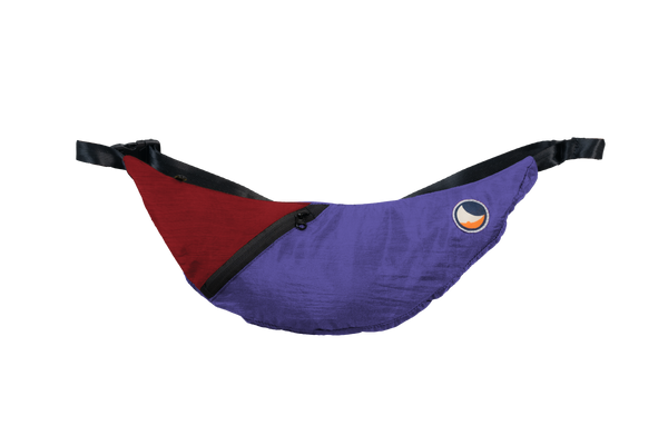 Upcycled Sling Bag laukku, purple-burgundy