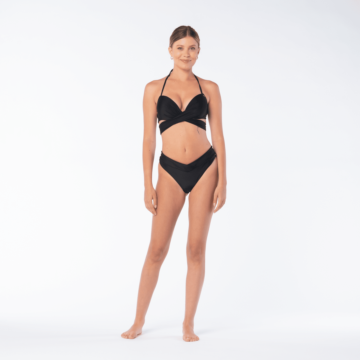 Alcantara naisten bikiniyläosa, musta