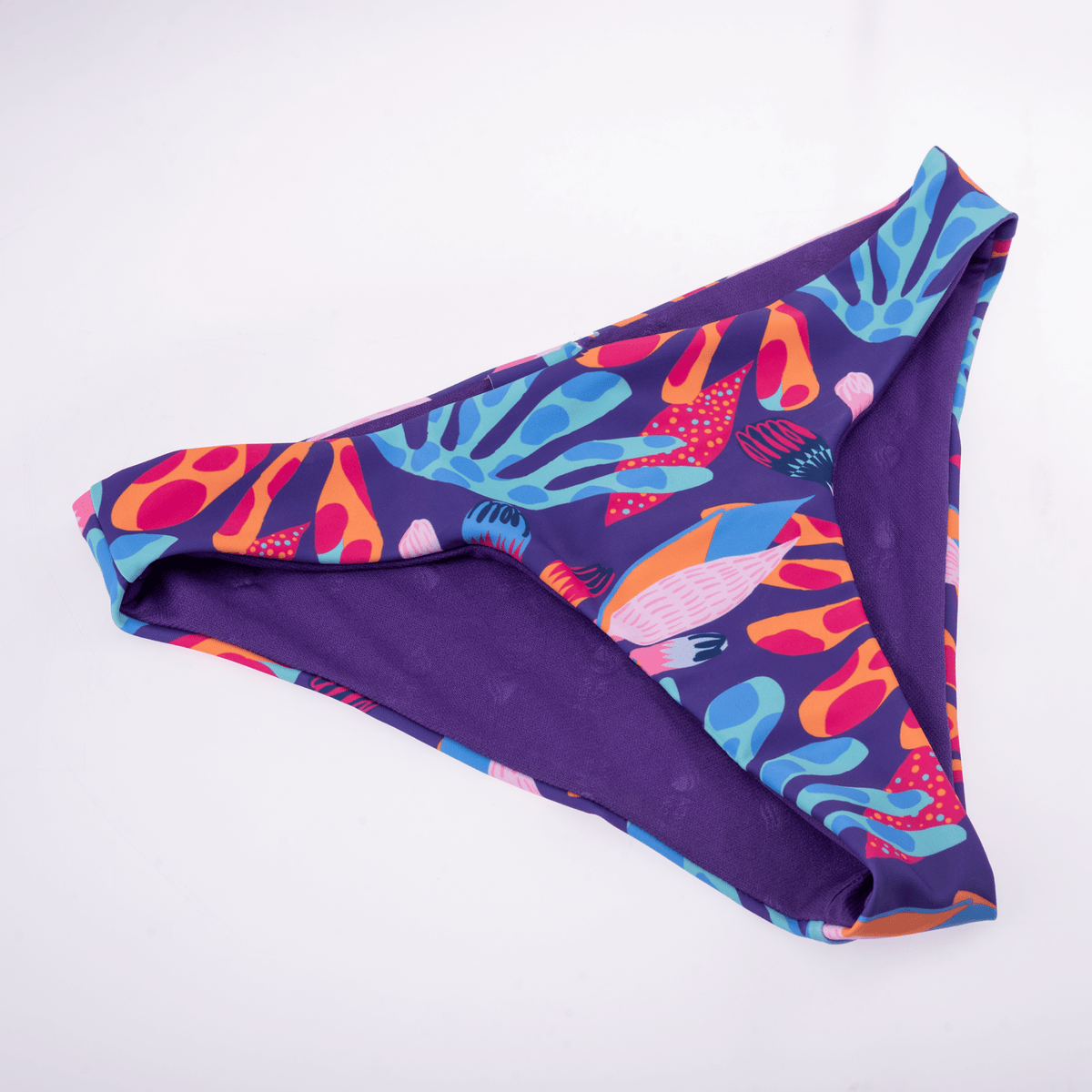 Anana tyttöjen bikinialaosa, violetti kukkakuosi