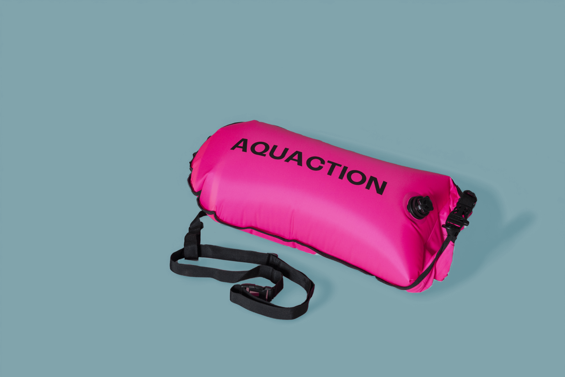 Aqua Safety Buoy turvapoiju, pinkki, kokomitat kuvattuna - Aquaction