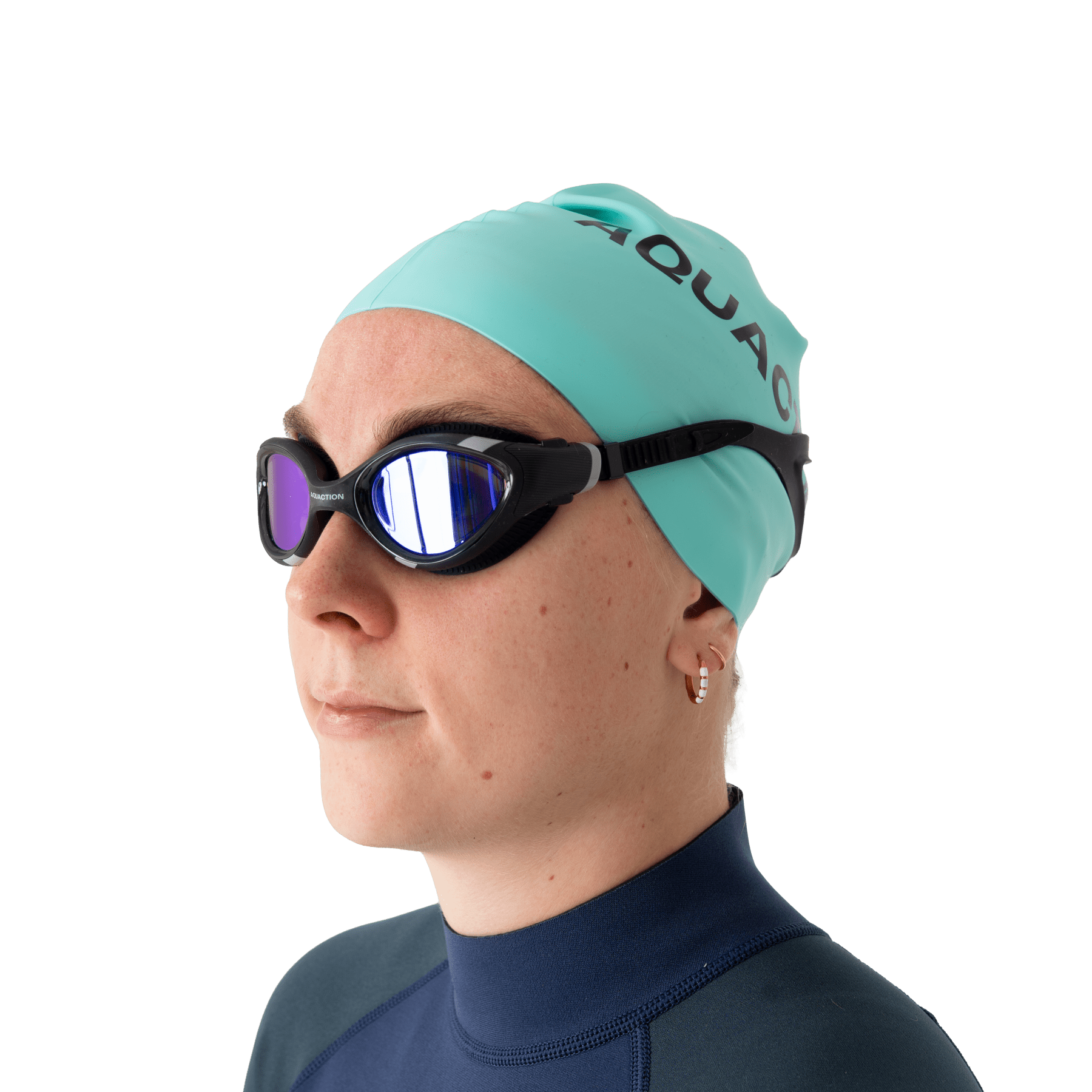 AquaCore 2.0 Mirror uimalasit, sini - mustaAquaction