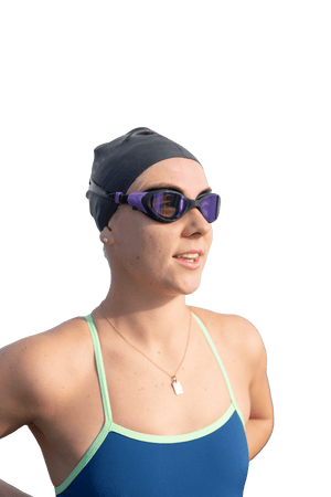 AquaCore Mirror uimalasit, musta-violetti, pääkuva - Aquaction