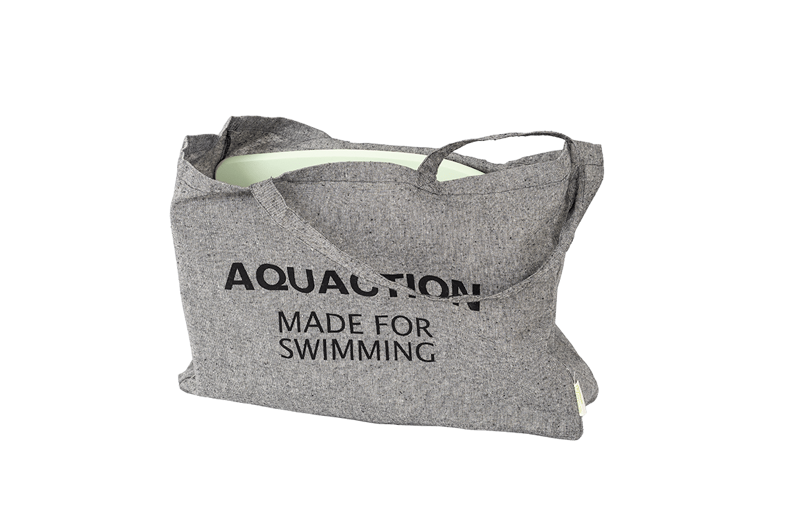 Aquaction puuvillakassi kierrätetty, harmaaAquaction