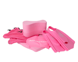 Aquaction tuotepaketti, pinkki - räpylät, uimalauta, pullari, uimalakki & meshbagAquaction