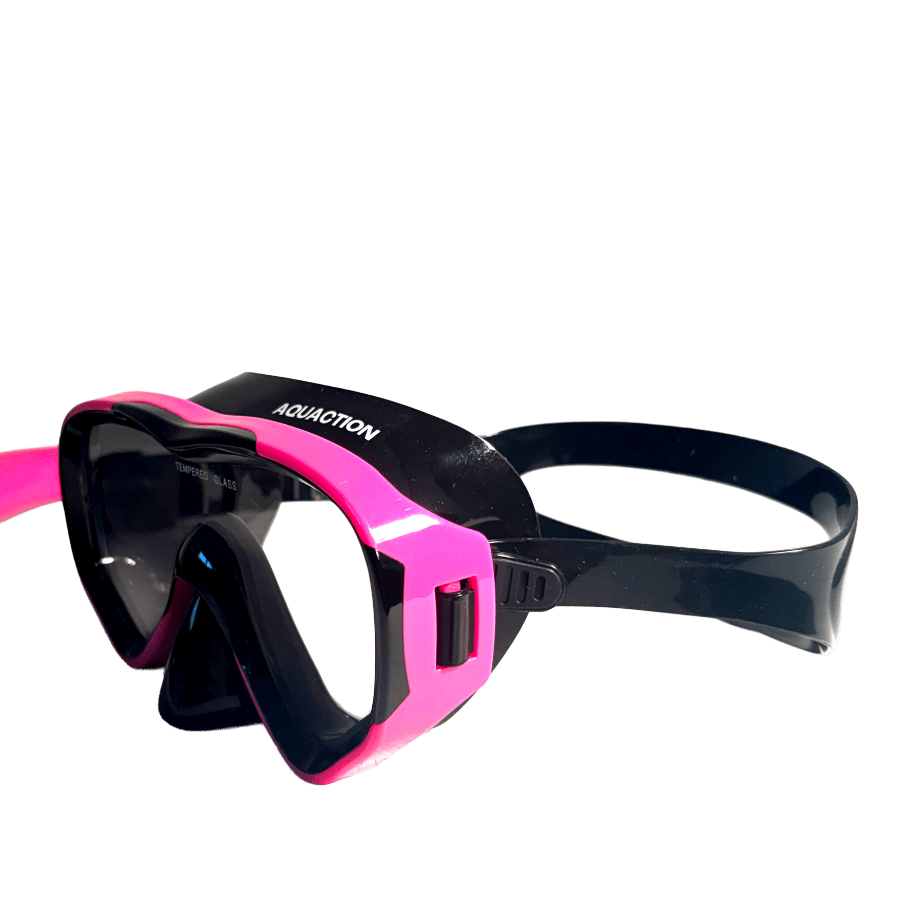 Aquadive Jr lasten snorkkelisetti, musta-pinkkiAquaction