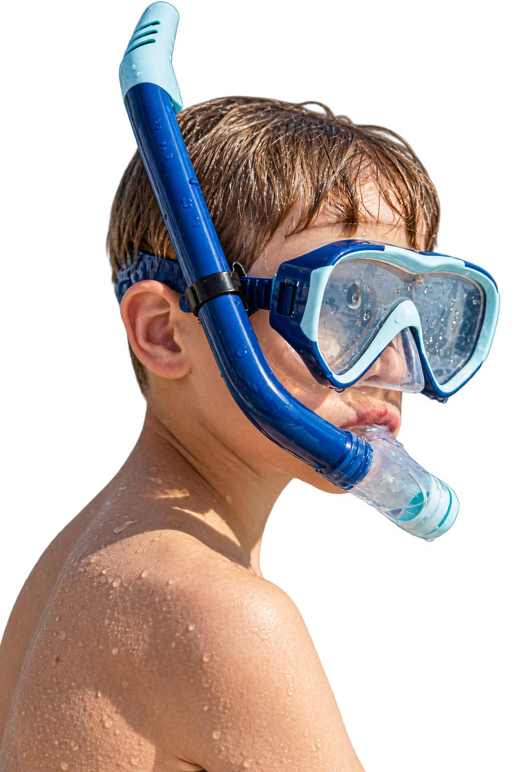 Aquadive Jr lasten snorkkelisetti, sini-minttuAquaction