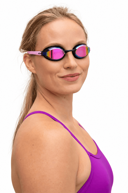 AquaPulse Mirror uimalasit, kulta-pinkkiAquaction