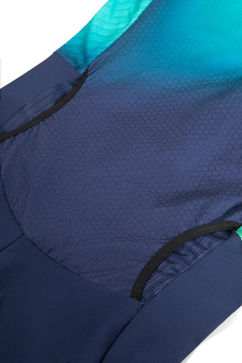 Athlex Race Suit V2 miesten hihaton triathlon kilpapuku, vihreä - sininenOrca