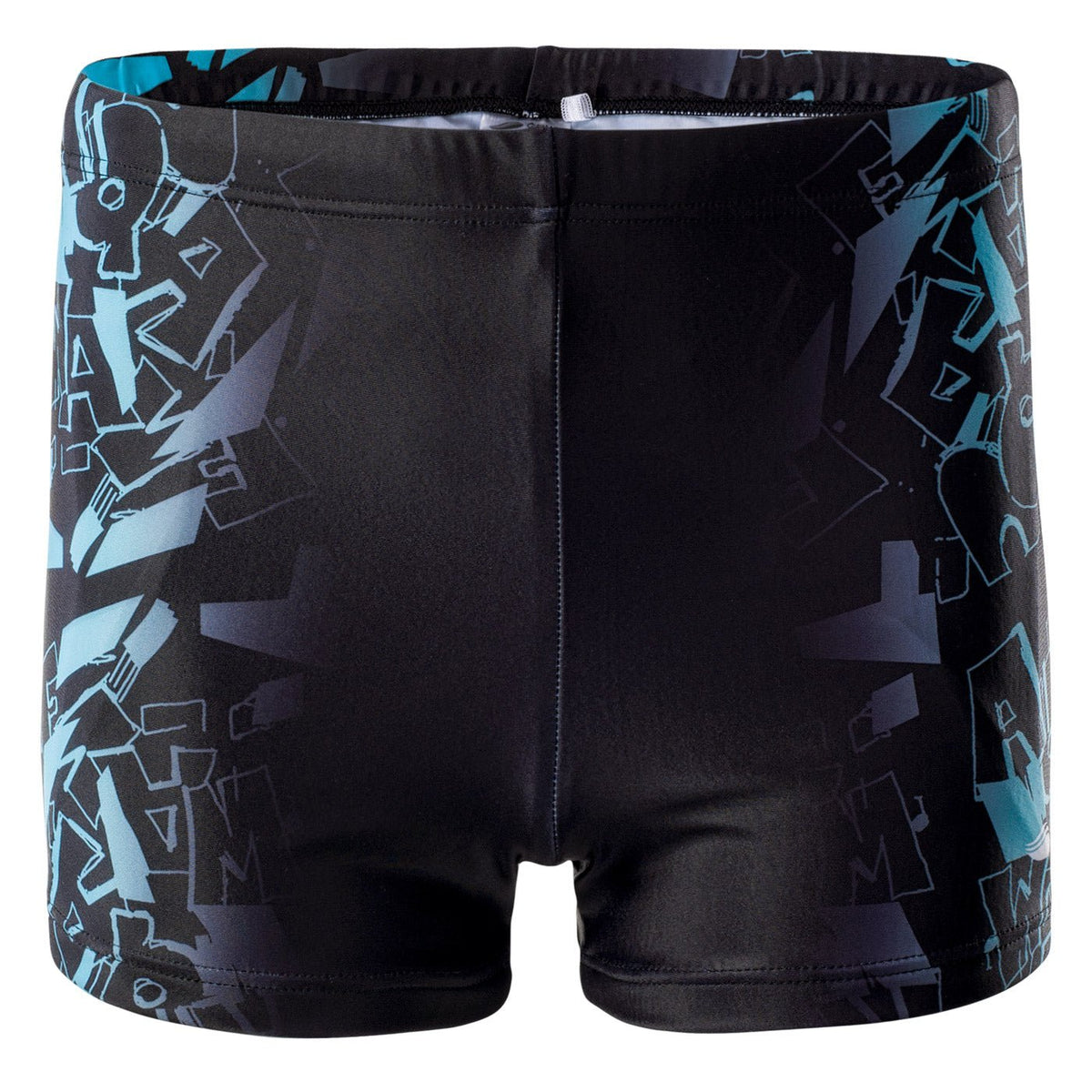 Atos lasten boxer-uimahousut, musta-sininen logokuvio
