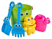 Beco Sammakko Rantalelusetti – lasten hiekkalelut sankolla, kastelukannulla ja muoteillaBeco