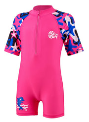 "Beco Sealife lasten pinkki UV-uimapuku UPF 50+ suojalla

