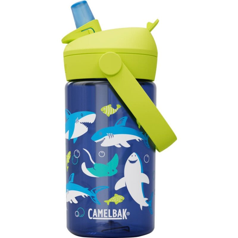 CamelBak Thrive Flip Straw Kids 0,4L – lasten juomapullo, Sharks and Rays - kuosi, vuotamaton, BPA - vapaa - Camelbak
