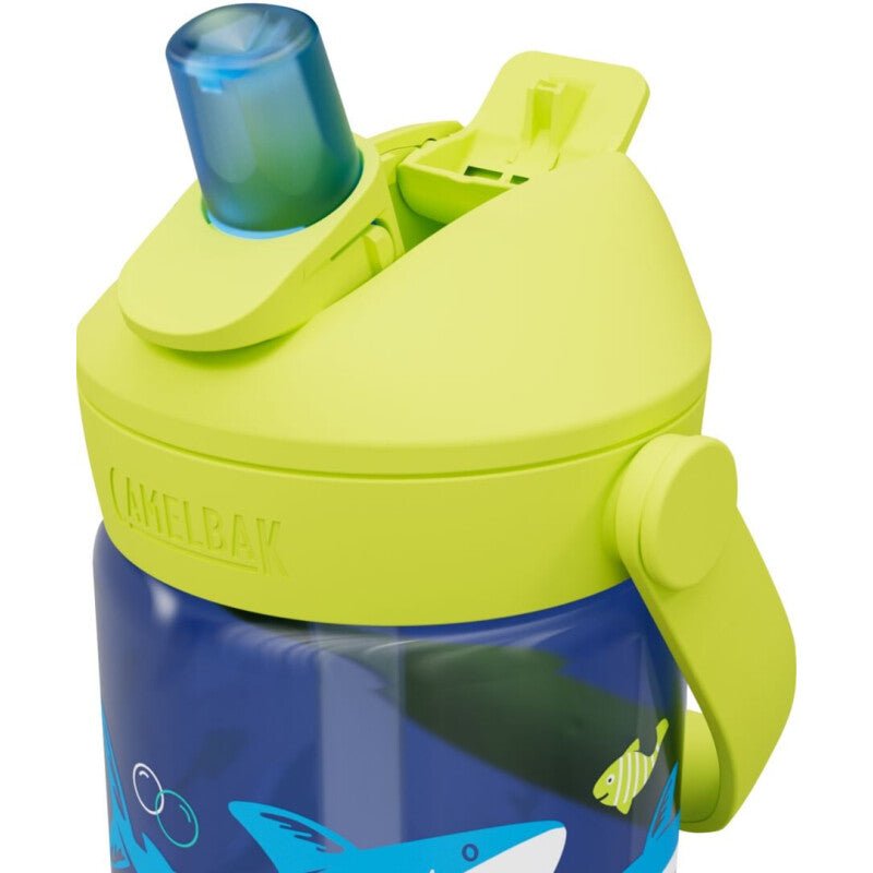 CamelBak Thrive Flip Straw Kids 0,4L – lasten juomapullo, Sharks and Rays - kuosi, vuotamaton, BPA - vapaa - Camelbak