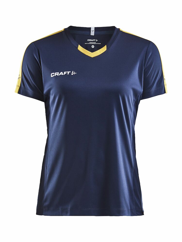 Craft Progress Tekninen t - paita Kontrastiväreillä wmn Navy/yellowCraft