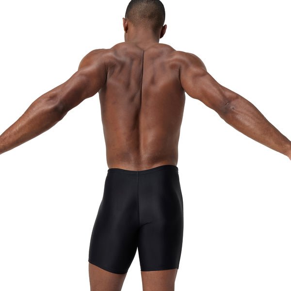 Duo Logo Print Mid Jammer miesten uimahousut, musta - pinkki - Speedo