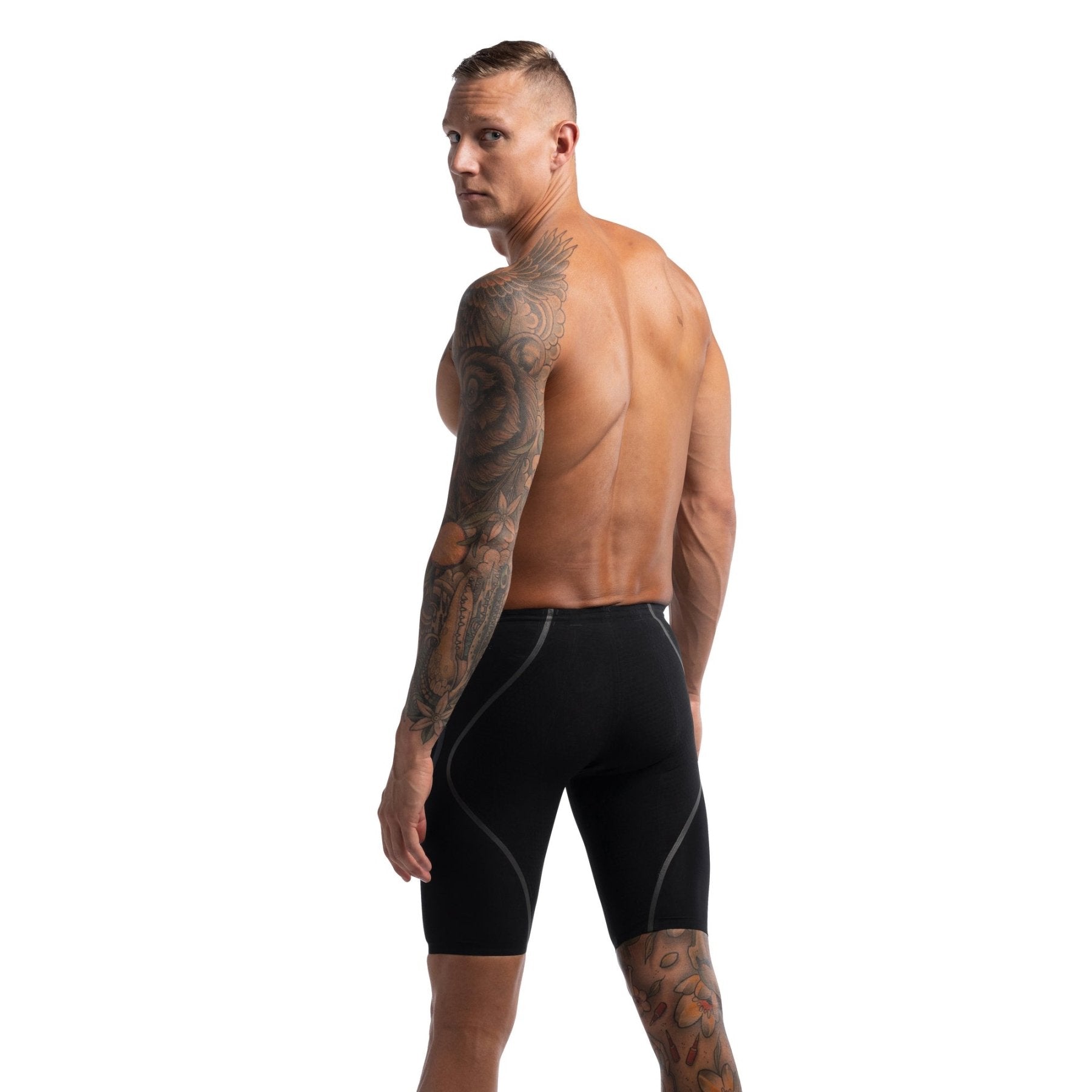 Fastskin LZR Pure Intent 2.0 High Waist Jammer mieten kilpapuku, mustaSpeedo