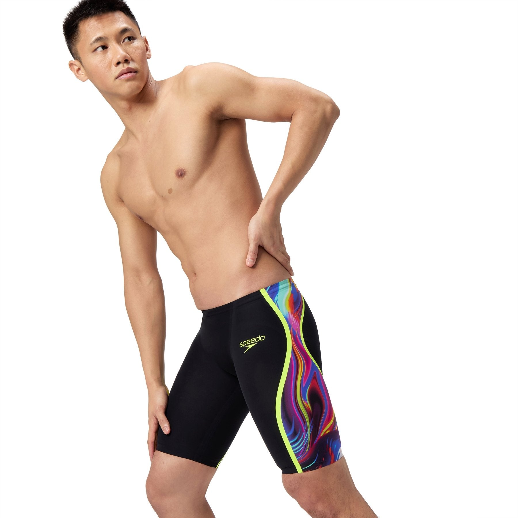 Fastskin LZR Pure Intent 2.0 Jammer miesten kilpapuku, musta - värikäsSpeedo