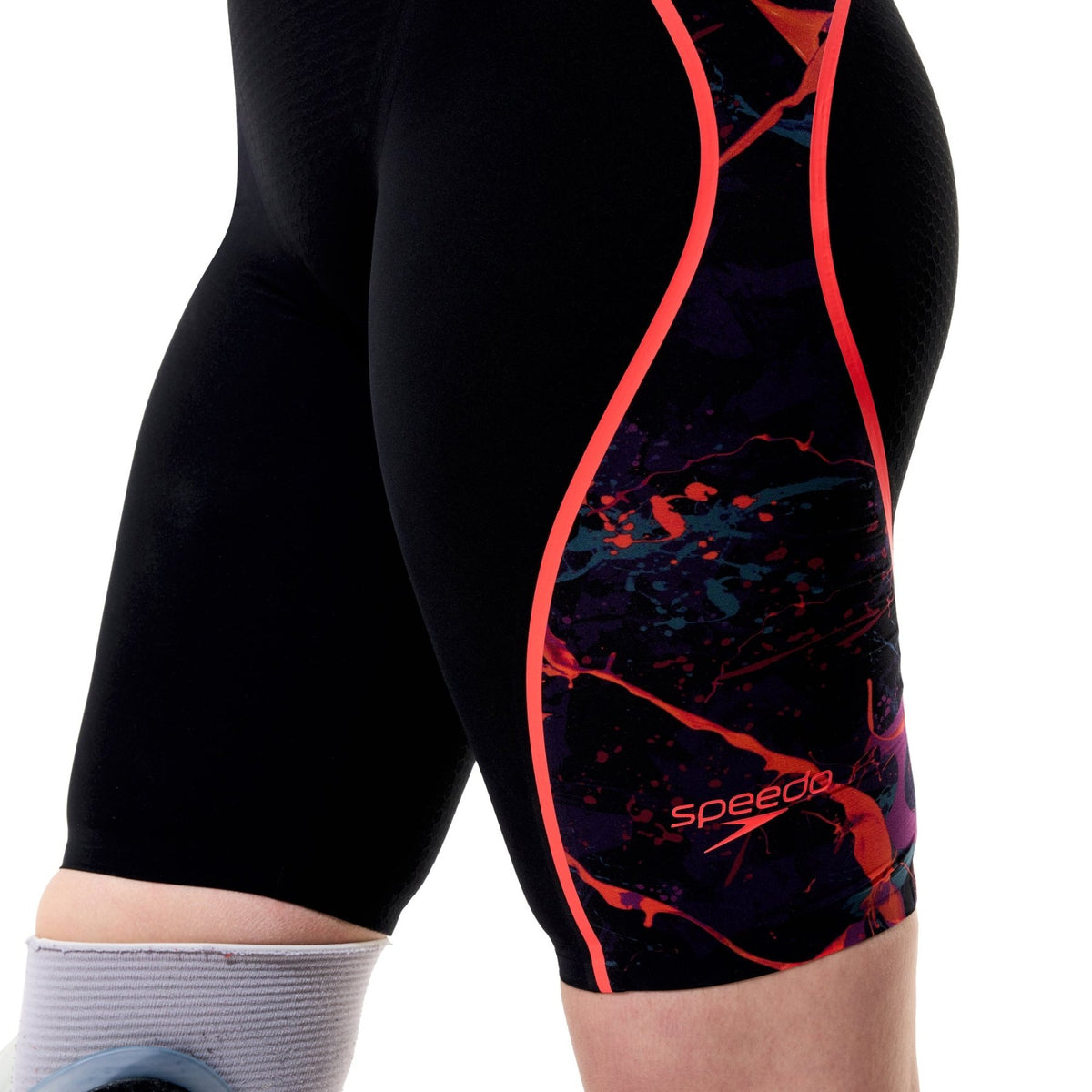 Fastskin LZR Pure Intent 2.0 Printed Closedback naisten kilpapuku, musta-oranssiSpeedo